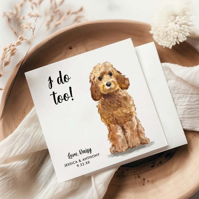 Servilleta De Papel Perro Boda Cocktail Napkins (Subido por el creador)