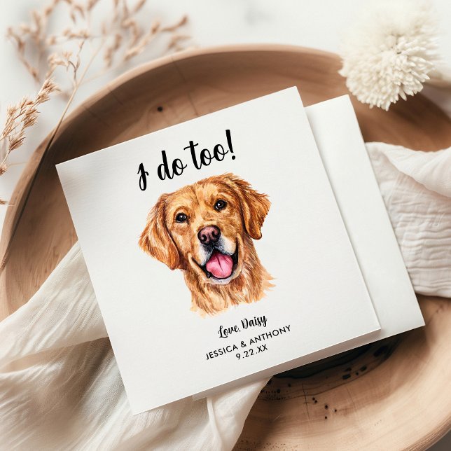 Servilleta De Papel Perro Boda Cocktail Napkins (Subido por el creador)