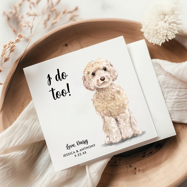 Servilleta De Papel Perro Boda Cocktail Napkins (Subido por el creador)