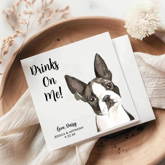 Servilleta De Papel Perro Boda Cocktail Napkins (Subido por el creador)