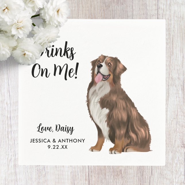 Servilleta De Papel Perro Boda Cocktail Napkins (Subido por el creador)