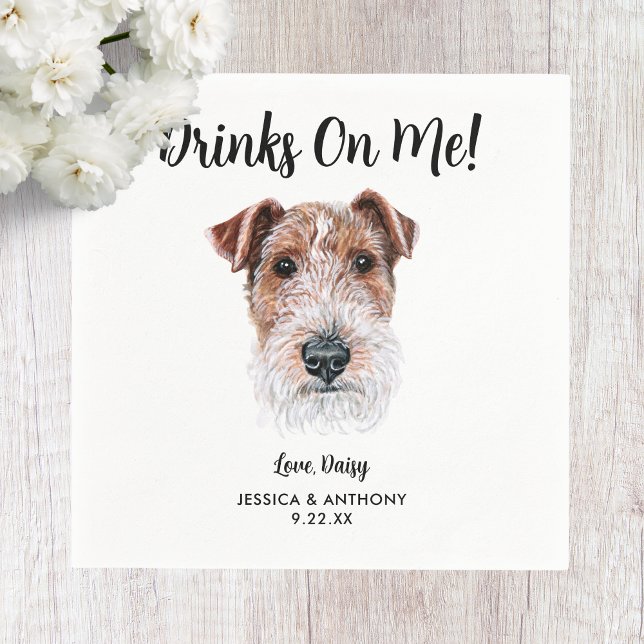 Servilleta De Papel Perro Boda Cocktail Napkins (Subido por el creador)