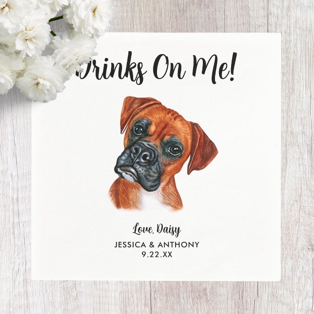 Servilleta De Papel Perro Boda Cocktail Napkins (Subido por el creador)