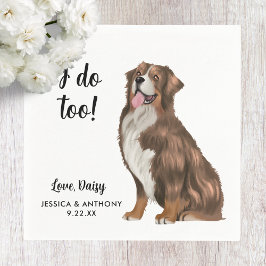 Servilleta De Papel Perro Boda Cocktail Napkins