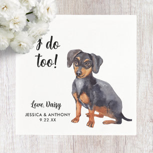 Servilleta De Papel Perro Boda Cocktail Napkins