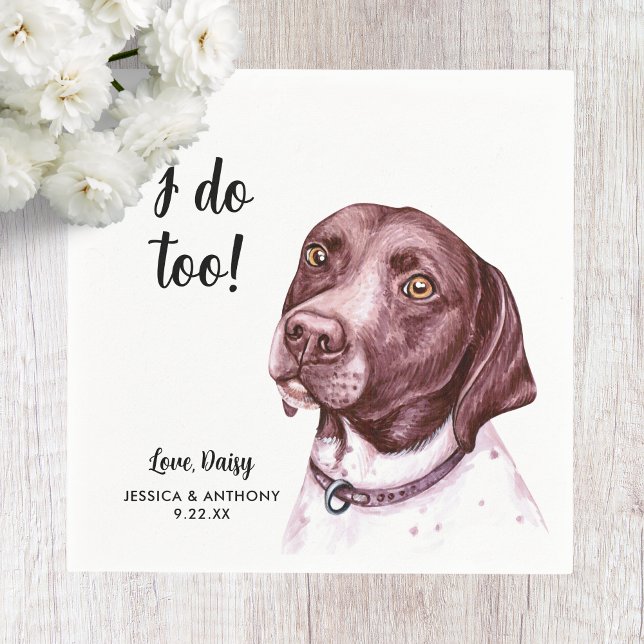 Servilleta De Papel Perro Boda Cocktail Napkins (Subido por el creador)