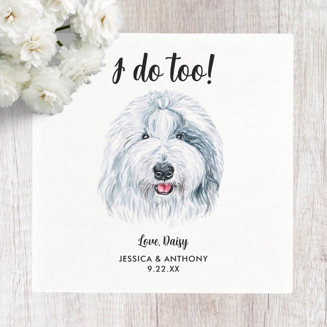 Servilleta De Papel Perro Boda Cocktail Napkins (Subido por el creador)