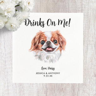 Servilleta De Papel Perro Boda Cocktail Napkins