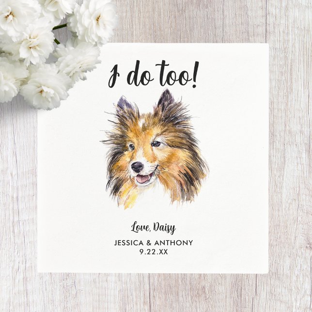 Servilleta De Papel Perro Boda Cocktail Napkins (Subido por el creador)