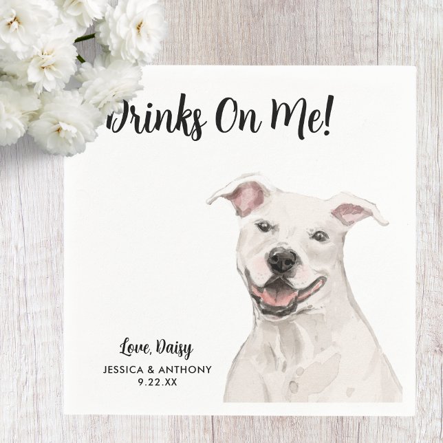 Servilleta De Papel Perro Boda Cocktail Napkins (Subido por el creador)