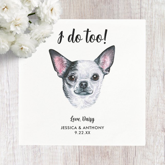 Servilleta De Papel Perro Boda Cocktail Napkins (Subido por el creador)