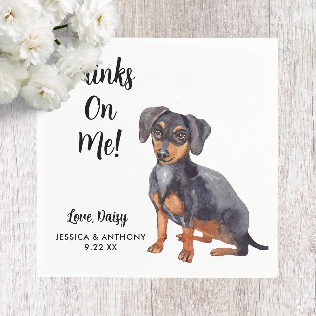 Servilleta De Papel Perro Boda Cocktail Napkins (Subido por el creador)