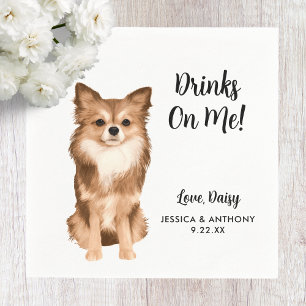 Servilleta De Papel Perro Boda Cocktail Napkins