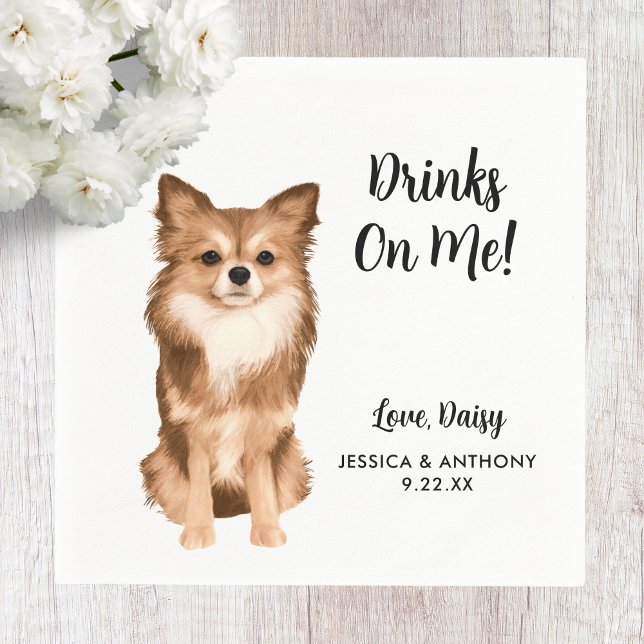 Servilleta De Papel Perro Boda Cocktail Napkins (Subido por el creador)