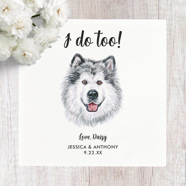 Servilleta De Papel Perro Boda Cocktail Napkins (Subido por el creador)