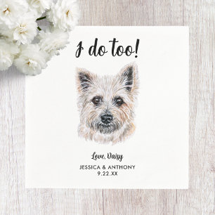 Servilleta De Papel Perro Boda Cocktail Napkins