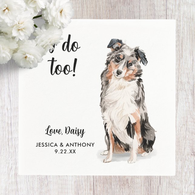 Servilleta De Papel Perro Boda Cocktail Napkins (Subido por el creador)