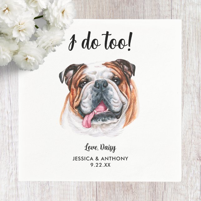 Servilleta De Papel Perro Boda Cocktail Napkins (Subido por el creador)