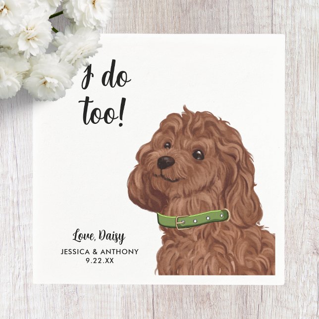 Servilleta De Papel Perro Boda Cocktail Napkins (Subido por el creador)