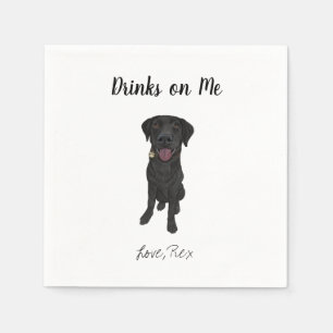 Servilleta De Papel Perro Boda Cocktail Napkins