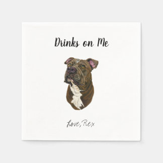 Servilleta De Papel Perro Boda Cocktail Napkins