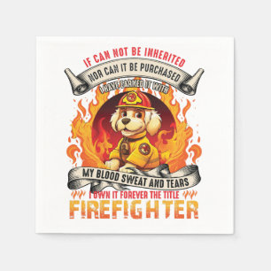 Servilleta De Papel Perro bombero