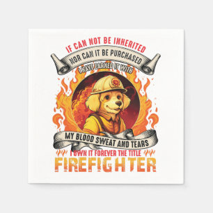 Servilleta De Papel Perro bombero