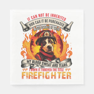 Servilleta De Papel Perro bombero