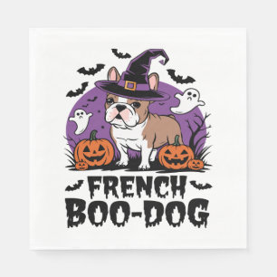 Servilleta De Papel Perro boo francés - el cachorro más espeluznante