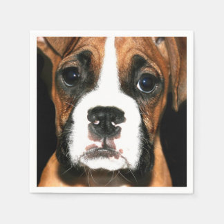 Servilleta De Papel Perro cachorro de Boxer