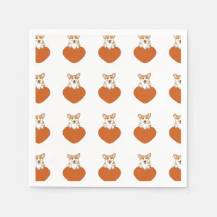 Servilleta De Papel Perro cachorro de Corgi Cute