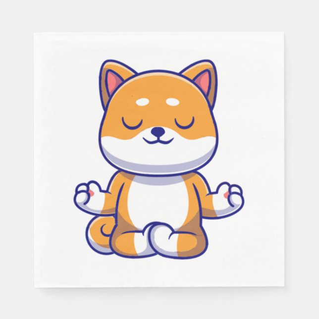 Servilleta De Papel Perro chiba chiba u haciendo personalizado de medi (Anverso)