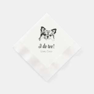 Servilleta De Papel Perro chihuahua que hago con toallas Bodas
