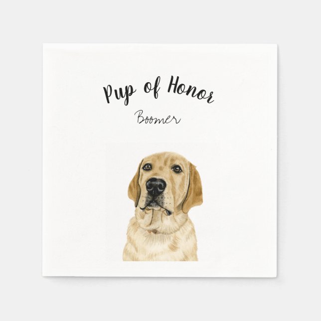 Servilleta De Papel Perro Cocktail Napkins (Anverso)