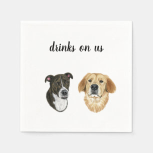 Servilleta De Papel Perro Cocktail Napkins