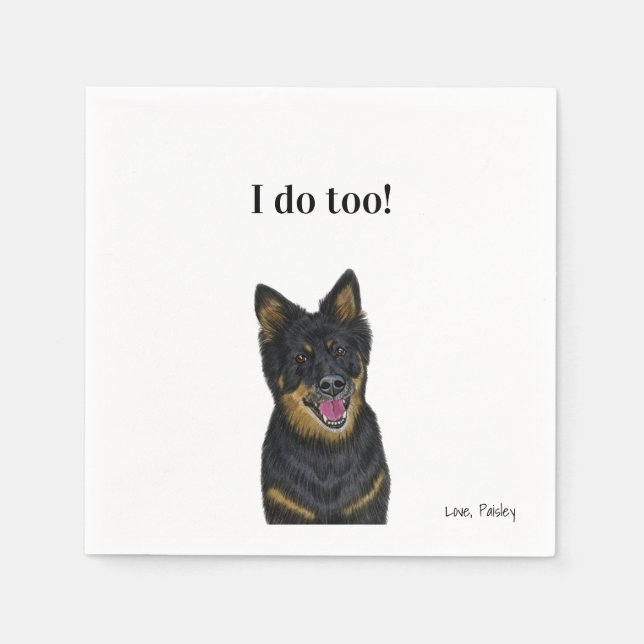 Servilleta De Papel Perro Cocktail Napkins (Anverso)