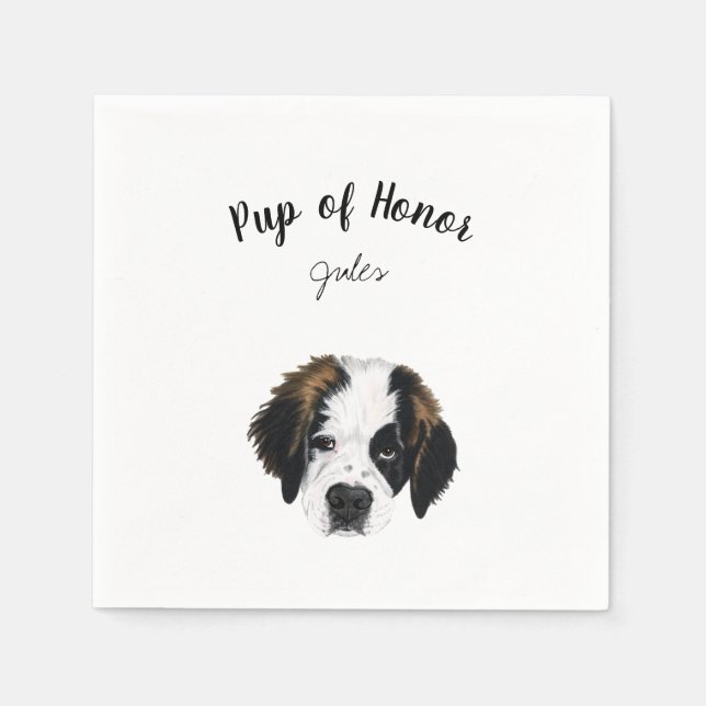 Servilleta De Papel Perro Cocktail Napkins (Anverso)