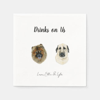 Servilleta De Papel Perro Cocktail Napkins