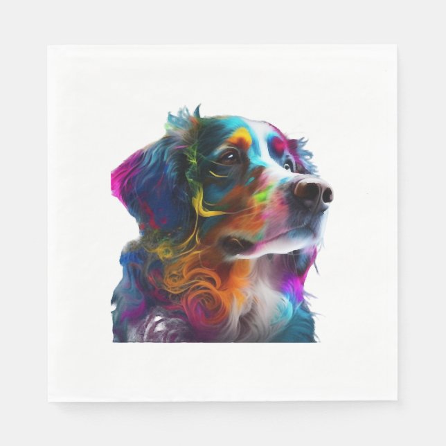 SERVILLETA DE PAPEL PERRO COLORFUENTE (Anverso)