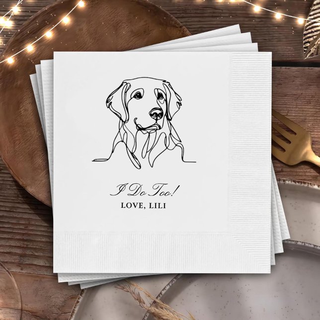 Servilleta De Papel Perro con recuperador de oro personalizado, yo tam (Subido por el creador)