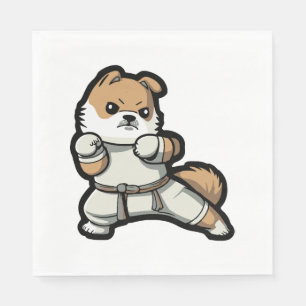Servilleta De Papel perro conoce a karate
