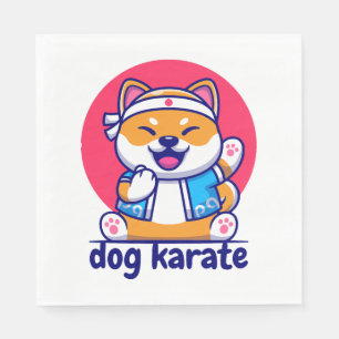 Servilleta De Papel perro conoce a karate