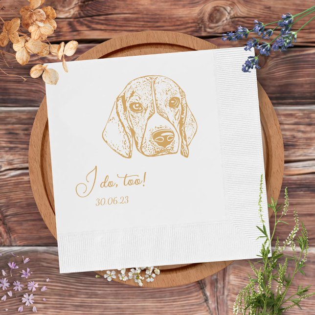 Servilleta De Papel Perro de Catahoula Yo Hago Demasiadas Ropas Bodas  (Subido por el creador)