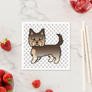 Servilleta De Papel Perro de dibujos animados Yorkshire Terrier de cho