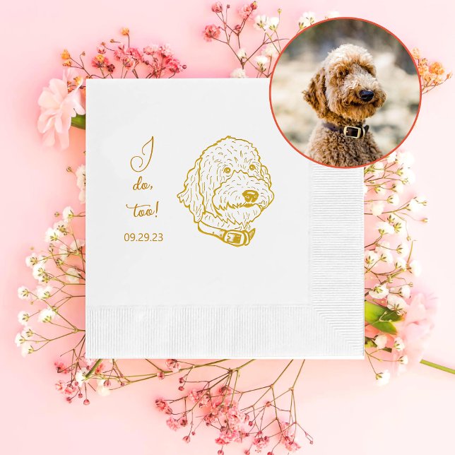 Servilleta De Papel Perro de Goldendoodle Personalizado Yo También Lo  (Subido por el creador)