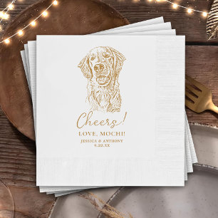 Servilleta De Papel Perro de la recuperación de oro Chequea Personaliz