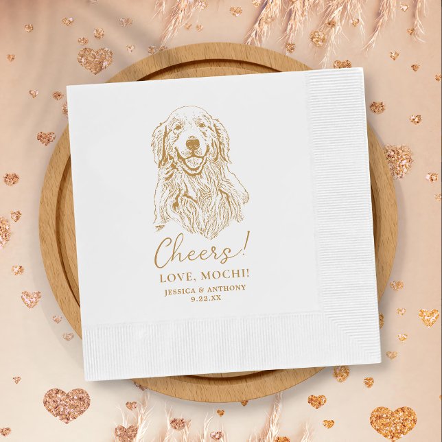 Servilleta De Papel Perro de la recuperación de oro Chequea Personaliz (Subido por el creador)