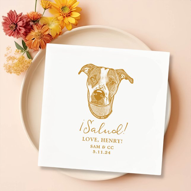 Servilleta De Papel Perro de la recuperación de oro Chequea Personaliz (Subido por el creador)