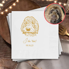 Servilleta De Papel Perro de Labradoodle Personalizado Yo También Lo H