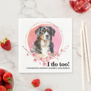 Servilleta De Papel Perro de montaña bernés también lo hago foto de pe